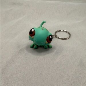 Littlest Pet Shop LPS Gecko Lizard Keychain Bag Charm Handmade Y2K Toy Figure